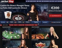 Croupiers en direct de Jetsetplay