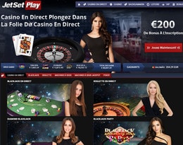 Croupiers en direct de Jetsetplay