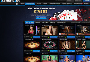 Avis sur les jeux Exclusivebet Casino