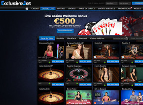 Avis sur les jeux Exclusivebet Casino