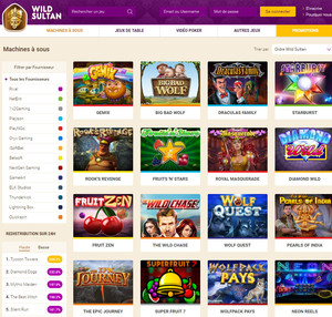 Wild Sultan integre Avis Casino