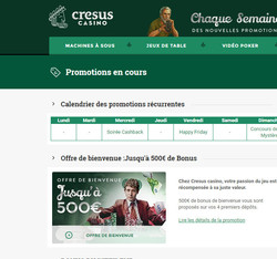 Bonus Cresus Casino