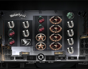 Motorhead slot machine from Netent at Lucky31 Casino