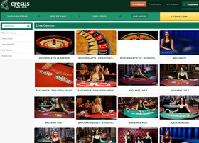 Cresus Casino intègre les tables Evolution Gaming