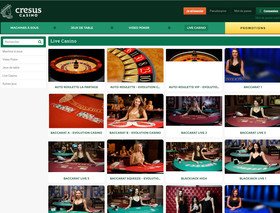 Cresus Casino intègre les tables Evolution Gaming