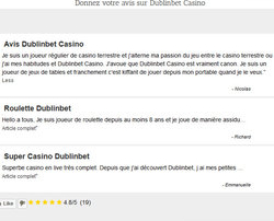 Avis Forum Dublinbet Casino