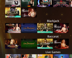 Jeux Live Casino Extra