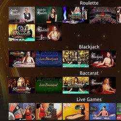 Tables en live sur Casino Extra