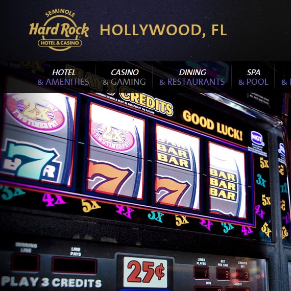 A slot machine player not ready to forget his misadventure at the Hard Rock Casino