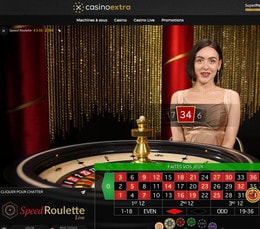 Découvrez Speed Roulette sur Casino Extra, nouvelle roulette en live