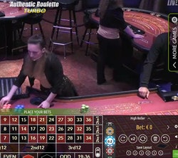 Authentic Roulette Turbo en direct du casino international de Géorgie