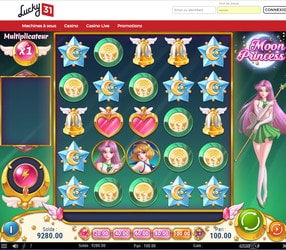 Machine à sous Moon Princess disponible sur Lucky31 Casino