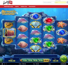 Machine à sous Mermaid’s Diamond sur Lucky31 Casino