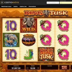 Machine à sous King Tusk de Microgaming disponible sur Casino Extra