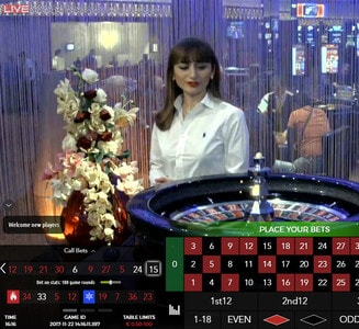Casino Floor Live Roulette d'Authentic Gaming