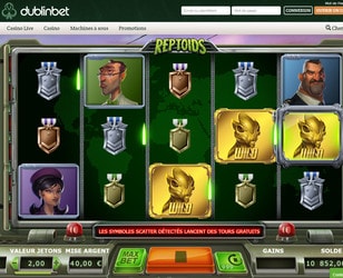 Reptoid slot machine from Yggdrasil software available on Dublinbet