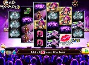 Capture d'ecran de la machine à sous Mild Rockers de Lightning Box Games