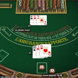 Blackjack gratuit accessible sur les casinos en ligne en RNG