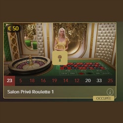 Drop in stakes at Salon Privé Roulette tables