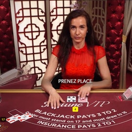 Table de Blackjack Fortune VIP pour joueurs en ligne