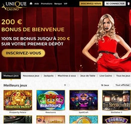 Unique Casino Mobile sur Android et iOS