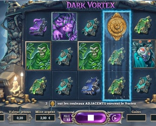 Machine à sous Dark Vortex du logiciel Yggdrasil