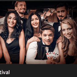 Tournoi Live Festival avec croupiers en direct sur Casino Extra