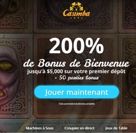 Casimba est le casino Numéro 1 au Canada