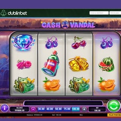 Cash Vandal slot machine available on Dublinbet