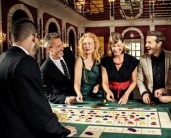 Salle de roulette du Bad Homburg casino en Allemagne