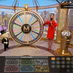 Real studio of Monopoly Live, Evolution Gaming's Wheel of Fortune