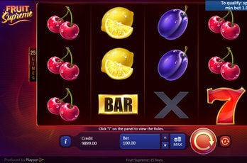 Jouer à la machine à sous Fruit Supreme de Playson en mode gratuit