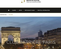 Club Barrière à Paris sur les Champs-Elysées