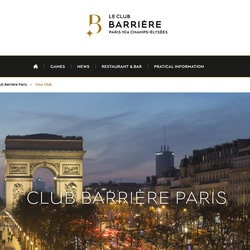 Club Barrière à Paris sur les Champs-Elysées