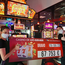 A jackpot at the Luc-sur-Mer Casino