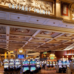 Jackpots drop at Caesars Palace and Flamingo Casino in Las Vegas