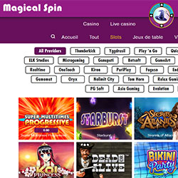 Machines à sous gratuites de Magical Spin