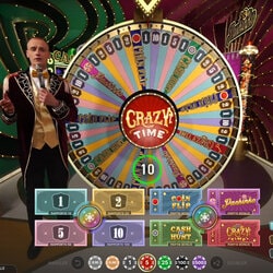 Crazy Time est un jeux Show TV qui fait fureur auprès des joueurs en ligne de Cbet