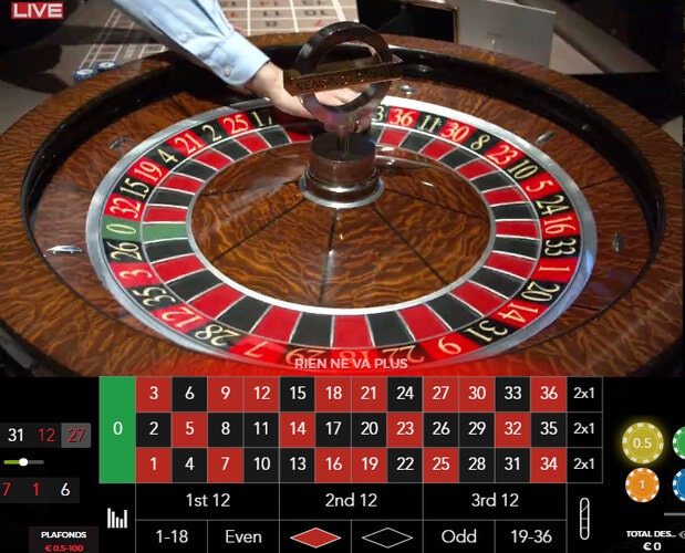 La Kensington Live Roulette retransmise en direct du Casino Forty Five Kensington de Londres