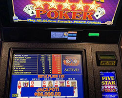 Jackpot au video poker à Las Vegas