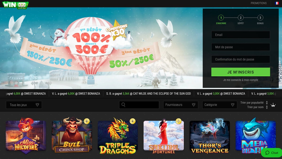 Avis Casino recommande Win Oui Casino