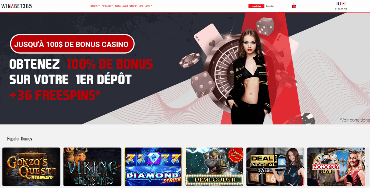 Avis Casino vous dévoile tout sur Winabet365