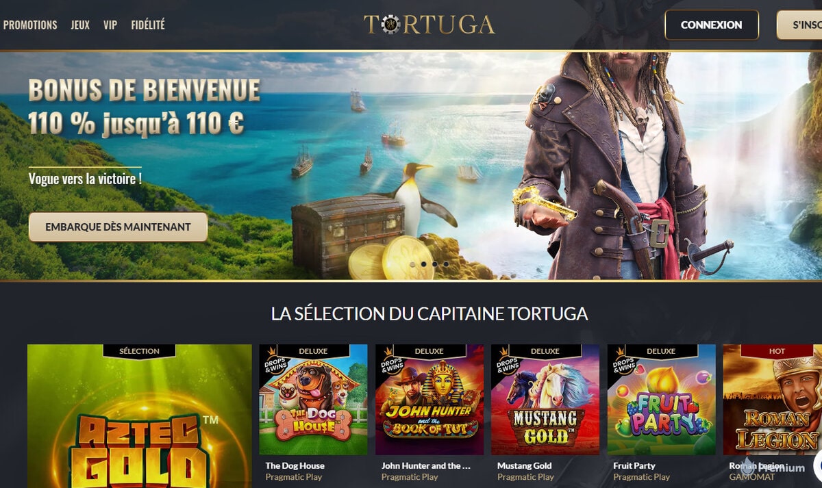 Casino en ligne Tortuga sur Avis.Casino