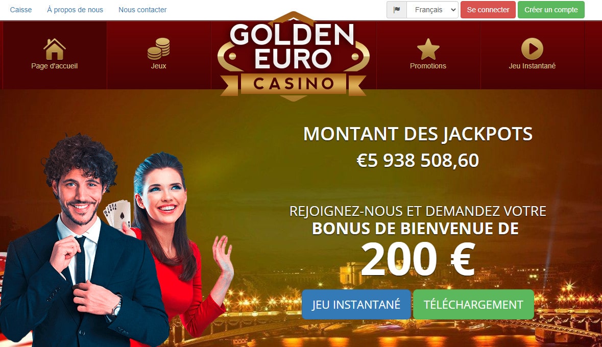 Golden Euro est un casino en ligne français fiable