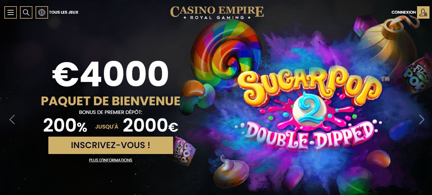 Casino Empire et ses bonus et promotions