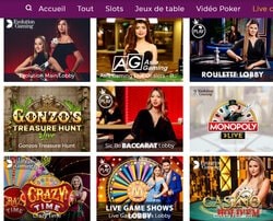 Magical Spin est un casino leader de jeux avec croupiers en direct