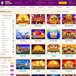 Kasino online Wild Sultan menawarkan turnamen slot Boongo