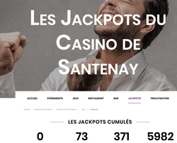 Un joueur décroche un jackpot progressif au Casino Joa de Santenay