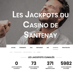 Un joueur décroche un jackpot progressif au Casino Joa de Santenay