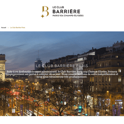 Fermeture administrative pour le Club Barrière à Paris suite à un dysfonctionnement administratif